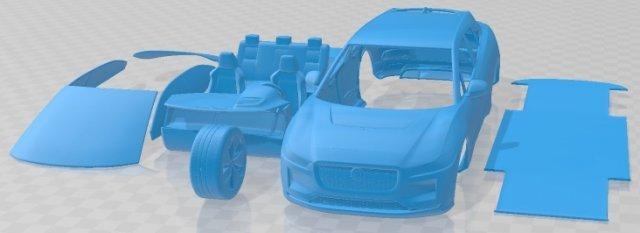 jaguar pace 2019 printable car automotive slot scalextric tamiya rc miniz hobby micro 3d print model - Mito3D