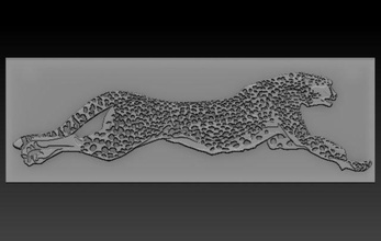 jaguar linderung 3d drucken modell 3dexport reliefs reliefmodell tier 3dtable 3dtableau 3dprint 3dprinted 3dprinting 3d print model - Mito3D