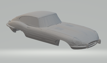 jaguar type 3d impression modèle in véhicule 3dexport moulé pression voitures roues chaudes fente voiture course porsche mans 3d print model - Mito3D