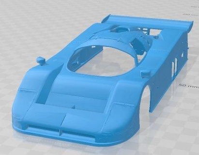jaguar xjr 9 lm printable body car 3d print model automotive slot scalextric tamiya rc miniz hobby micro 3d print model - Mito3D