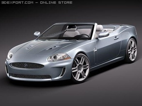 jaguar xkr 2010 convertible xk xk-r 2009 2011 sport coupe luxury british england uk tuning fast cabrio roadster 3d print model - Mito3D
