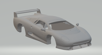 jaguarxj220 casa entrenar ho modelo diorama fundido presión caliente ruedas calientes espacio coche vehiculo jaguar Aston martín gorgi mini cobre Mans xj xj9 3d print model - Mito3D