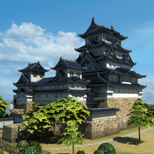 japanese castle 3d model in buildings 3dexport war architecture japan house stone building traditional culture religion asian realistic old ancient shiro oshiro architectural floor tomoplace 3d print model - Mito3D