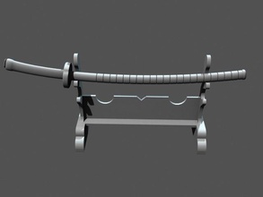 japonais katana 3d impression modèle in sculpture 3dexport épée couteau sabre martre espada 3d print model - Mito3D