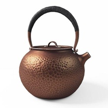japanese kettle lettle teapot teakettle cup dishes tea copper forged chasing oriental chinese 3d print model - Mito3D