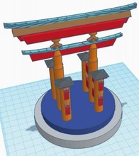 japanisch schintoismus schrein 3d drucken modell architektur 3dexport 3d print model - Mito3D