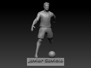 javier Saviola Javiersaviola futebol jogador monaco Argentina sevilla Espanha 3dprint 3dprinted 3dprinting 3d print model - Mito3D