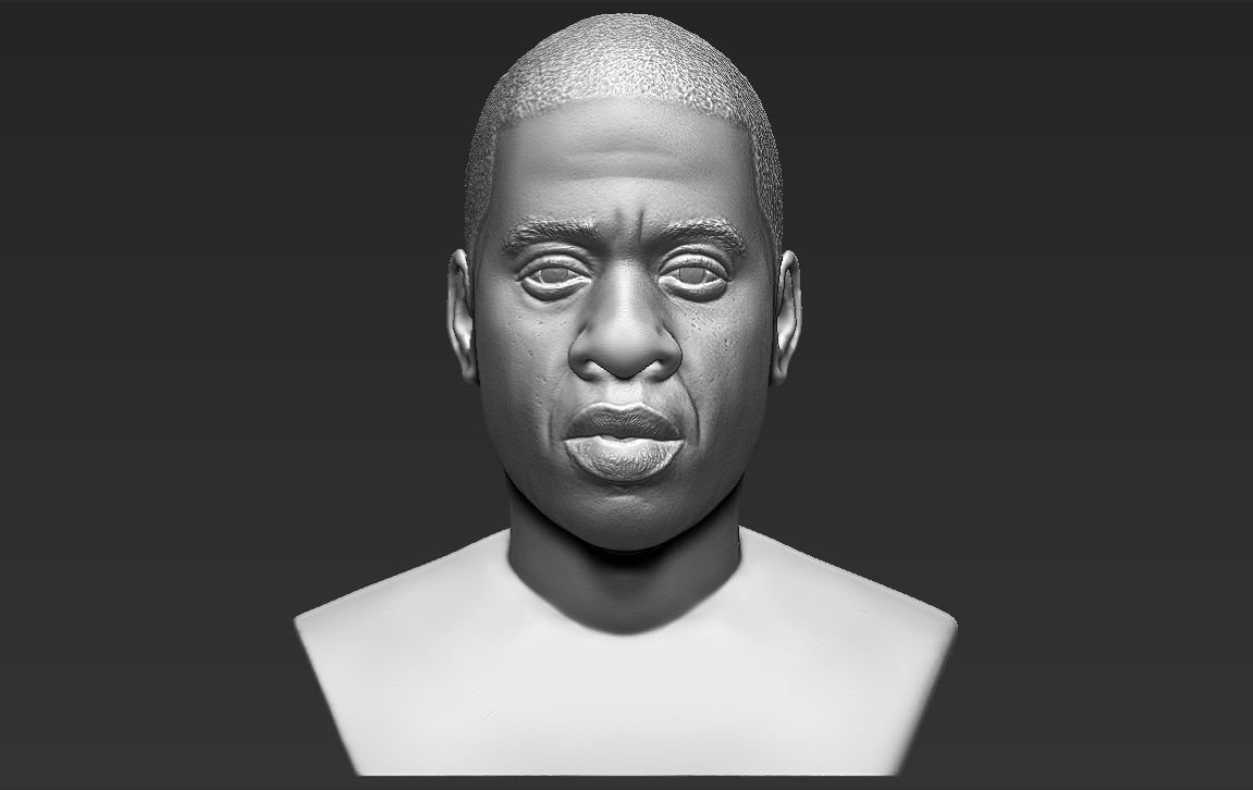 jay-z bust 3d printing ready stl obj rap rapper tupac 50-cent music musician singer beyonce kanye west snoop dogg celebrity bieber kardashian hollywood rihanna drake 3D print model - Mito3D