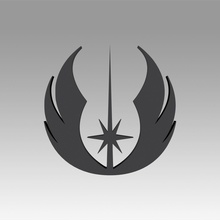 jedi order galactic empire symbol logo 3d print model in 3dexport rebel alliance star wars sign hobby diy 3d print model - Mito3D