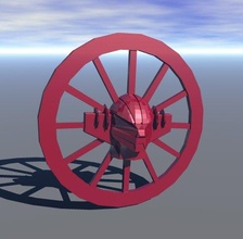 jeeg robot roue chariot sicilien 3d impression modèle in 3dexport 3d print model - Mito3D