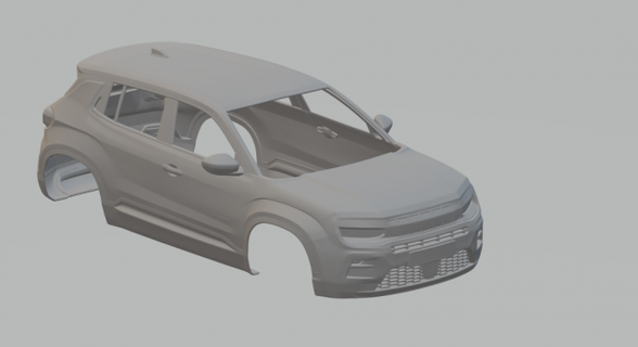 cip intikamcı araç döküm slotcar Sıcak tekerlekler minyatürler yuva Yazdır basılı 3d print model - Mito3D