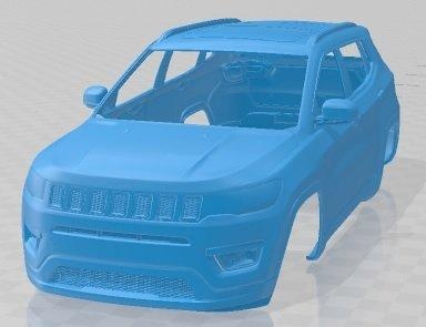 jeep compass printable body car 3d print model automotive slot scalextric tamiya rc miniz hobby micro 3d print model - Mito3D