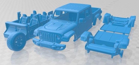 jeep gladiator 2020 printable car jeep gladiator 2020 printable car slot scalextric tamiya rc miniz hobby micro crawler