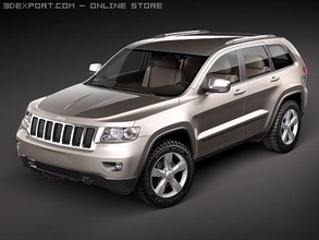 jeep großartig cherokee 2010 3d modell sport autos 3dexport 2009 2011 2012 suv offroad 4x4 usa 3d print model - Mito3D