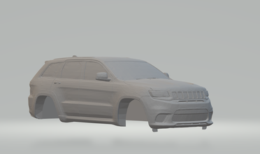jeep grand cherokee trackhawk 2018 3d print model in vehicle 3dexport diecast hotwheels scx rcmodel radio control tamya scalextric printable car slot slotcar hot 3d print model - Mito3D