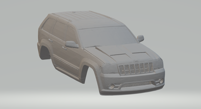 jeep grandiose cherokee 3d impression modèle in véhicule 3dexport scx scalextric moulé pression roues chaudes chaud fente voiture voitures jouet jouets juguetes suv course autorama tata 3d print model - Mito3D