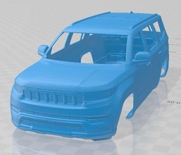 jeep grand wagoneer 2022 printable body car 3d print model in automotive 3dexport slot scalextric tamiya rc miniz hobby micro crawler 3d print model - Mito3D