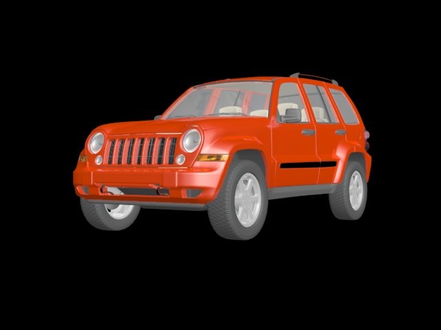 jeep liberty 3d model in royal cars 3dexport car road 3D print model - Mito3D