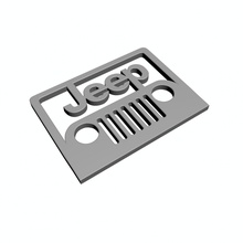 jeep logo 3d drucken modell zeichen logos 3dexport wagen autos hobby rc rennen schmuckstück charme lkw amerikanisch auto automobil 3d print model - Mito3D
