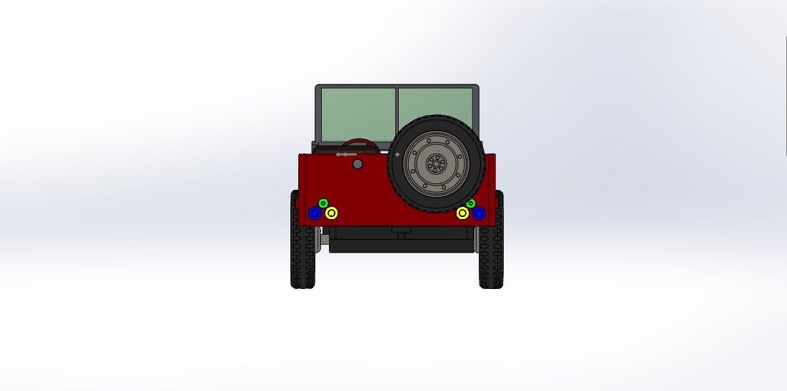 jeep-Fahrzeug-Auto jeep Fahrzeug Auto Allrad solidworks 3dmodel 3D print model - Mito3D