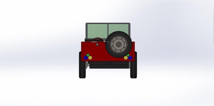 jeep vehicle car fourwheel solidworks 3dmodel 3d print model - Mito3D