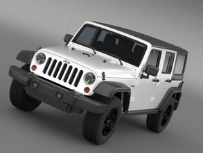 jeep wrangler chiamata of dovere nero ops 3d modello in suv 3dexport concetto macchina veicolo auto automobile macchine alto poli 3d print model - Mito3D