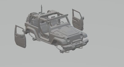 jeep wrangler scx scalextric diecast hotwheels hot wheels slot slotcar car cars toy toys juguetes skoda vw tiguan audi fiat renegade 3d print model - Mito3D