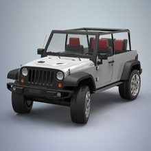 jeep 3d model in sport cars 3dexport wrangler car vehicle 4x4 cross country road extreme safari cabrio renegade suv modern 3d print model - Mito3D