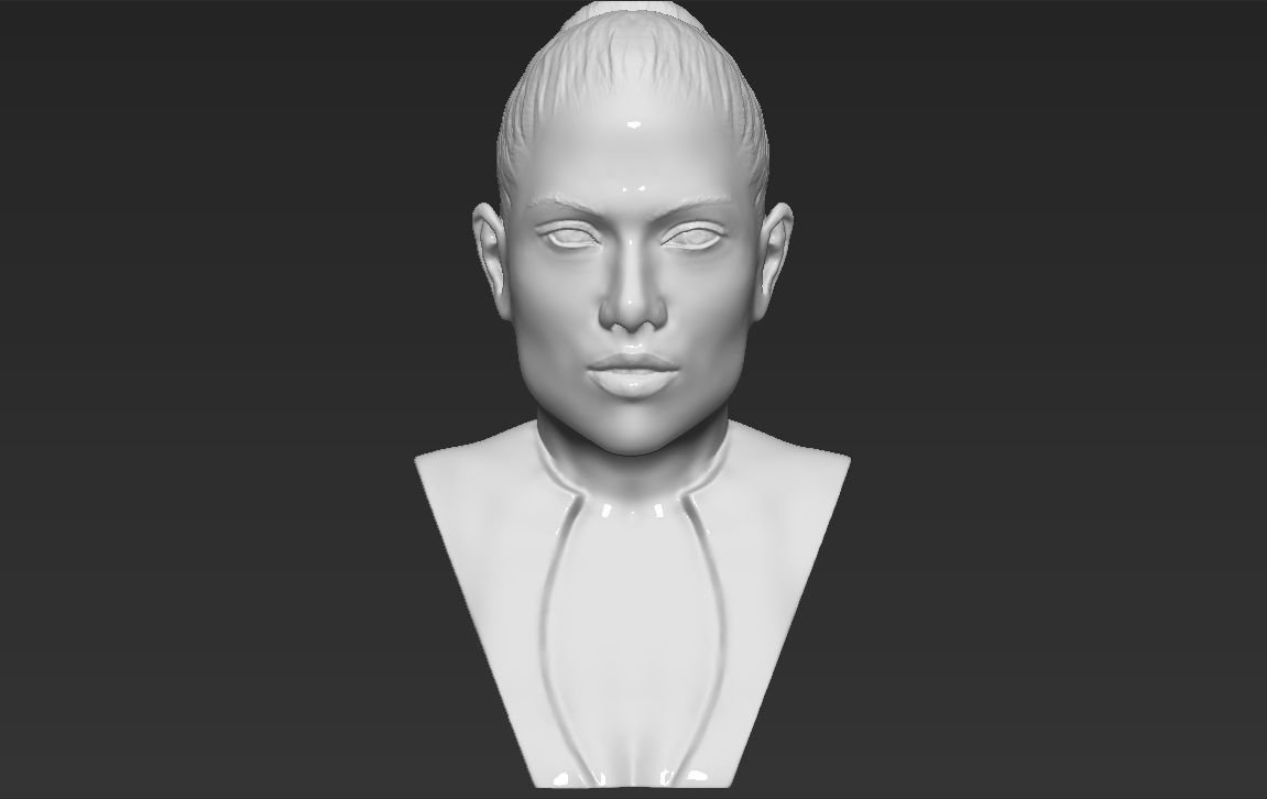 jennifer lopez buste de l'impression 3d ready stl, obj le la chanteuse célébrité célèbre femme hollywood musique musicien cérémonie des oscars bieber pitt jolie kanye drake jay-z beyonce rihanna 3D print model - Mito3D