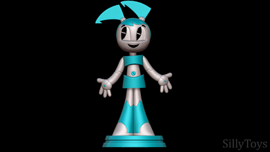 jennifer wakeman - life teenage robot jennifer wakeman life teenage robot female cyborg woman girl steel 3d print model - Mito3D