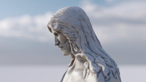 Jesús escultura fe crist catolico cristo religión sagrado 3d print model - Mito3D