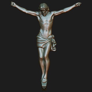 jesus christ    man christ jesus crucifix holy religion catholicism christianity crucifixion god cross religious  3d print model - Mito3D