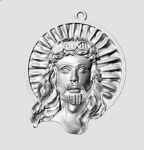 jesus, deus pendente 01 de jesus mens anéis mulheres yesu 3d print model - Mito3D