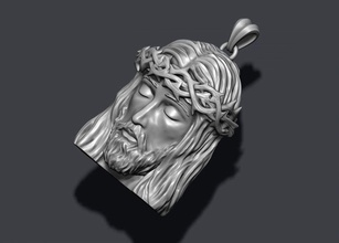 jesus head pendant accessories christ face gold head jesu jesus jewellery jewelry necklace pendant pendants printable religiou-object