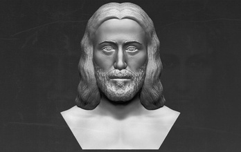 jesus reconstruction based on shroud of turin 3d printing ready print model in sculpture 3dexport christ god holy spirit mary saint peter paul pope vatican francis church famous religious religion catholicsm catholic 3d print model - Mito3D