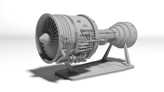 Jet motore 3d Stampa reazione fabbrica industriale 3dprint stampabile 3dprinting models nasa f35 747 bollente 3d print model - Mito3D
