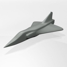 jet fighter 02 vehicle aircraft omnirole combat operation target air force french defense reconnaissance superiority close denial support strike interdiction attack deterrence 3d print model - Mito3D