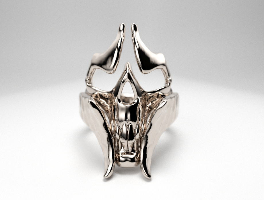 mücevher 3d yazdır model in yüzükler 3dexport yüzük küpe kolye diamond ring kafatası kafatasları 3D print model - Mito3D