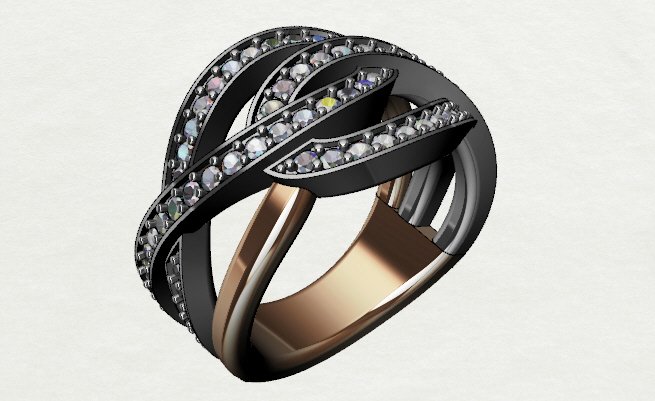 bijoux de l'anneau le diamant 3D print model - Mito3D