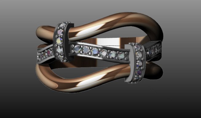 gioielli anello diamante 3D print model - Mito3D