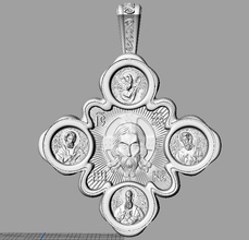 gioielli croce arte-e-mezzo bibbia la cattedrale cristiano divinità l'ebraico jesu ebraica ciondoli religione religiou-oggetto scultura 3d print model - Mito3D