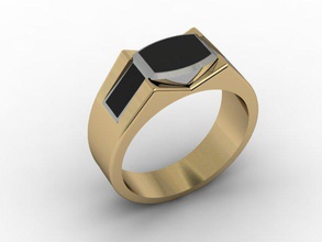 Schmuck Mann ring cad detaillierte diamond engagement weiblich gold Juwel photoreal platin bedruckbar ist Ringe Silber Stein vray Hochzeit 3d print model - Mito3D