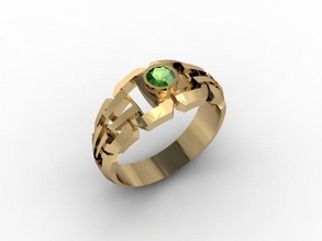 gioielli uomo anello 14k 18k 333 375 585 750 8k 9k diamante di fidanzamento oro gioiello fotorealistico stampabile anelli sigillo argento 3d print model - Mito3D