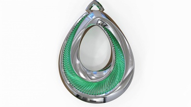 mücevher kolye 3dprint pendant necklace gümüş altın fashion and beauty Giyim 3d print model - Mito3D