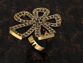 joyería del anillo la de oro el diamante imprimible piedra plata joya boda cad compromiso blanco fotorrealista detallada femenino vray platin stl 3dm 3d print model - Mito3D