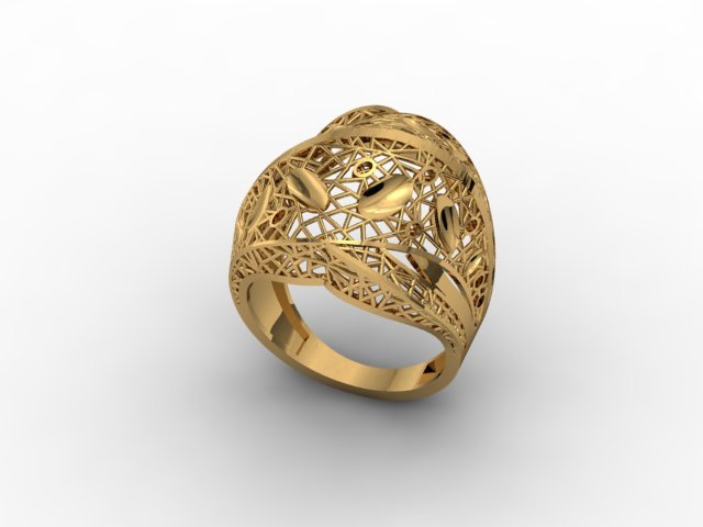 jewellery ring 3d print model in rings 3dexport cad detailed diamond engagement fashion-ring female gold jewel jewelry photoreal platin printable silver stone vray wedding 3D print model - Mito3D