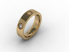 Schmuck-ring cad detaillierte diamond engagement weiblich gold Juwel Schmuck photoreal platin bedruckbar ist ring Ringe Silber Stein vray Hochzeit 3d print model - Mito3D