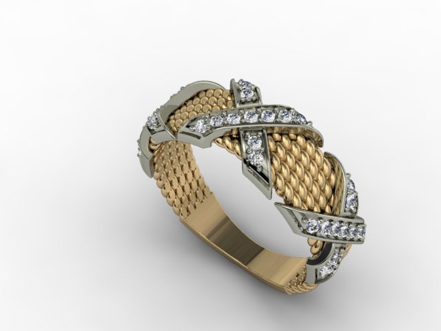 jewellery ring cad detailed diamond engagement female gold jewel jewelry photoreal platin printable rings silver stone tiffan vray wedding 3D print model - Mito3D