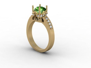 yüzük mücevher cad ayrıntılı elmas nişan kadın altın takı ağır platin yazdırılabilir Gümüş taş V-ray'in düğün 3d print model - Mito3D