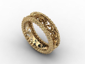 yüzük mücevher cad ayrıntılı elmas nişan kadın altın takı ağır platin yazdırılabilir Gümüş taş V-ray'in düğün 3d print model - Mito3D